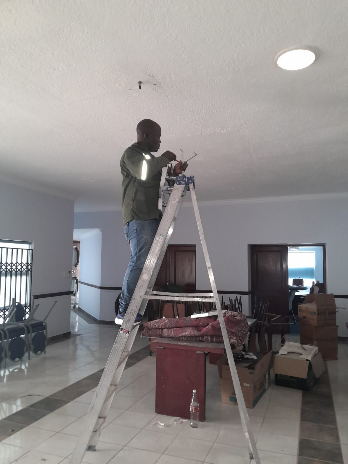 Three-phase wiring & distribution board install